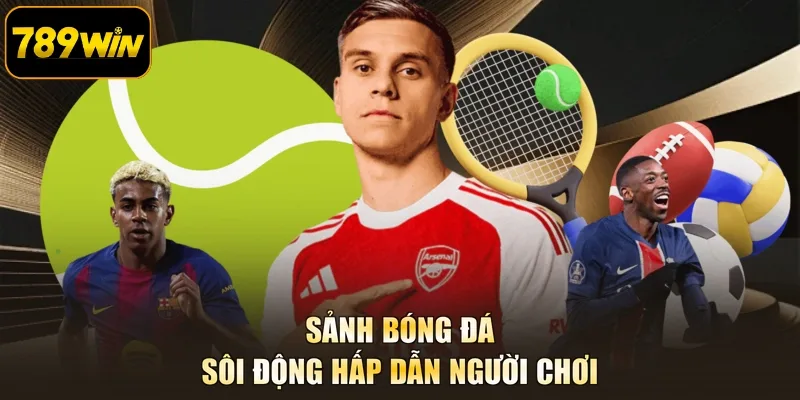 Sảnh bóng đá sôi động hấp dẫn người chơi